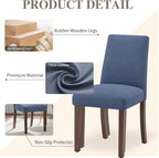 Dining Chairs Set of 4, Modern Dining Room Chairs - Image 3