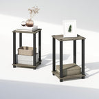 Furinno Simplistic Night Stand Set of 2, 2-Tier Small Nightstand - Image 6
