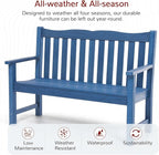Stoog Outdoor Chairs & Bench Set, All-Weather Patio Furniture Set, Include 2 - Image 4