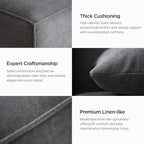 Acanva Luxury Modular Sectional Living Room Sofa Set, Modern Minimalist Style - Image 4