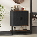 FiveWillowise Black Coffee Bar Cabinet - Image 3