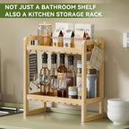 AmazerBath Bamboo Over The Toilet Storage Shelf - Image 5