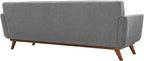 Modway Engage Mid-Century Modern Upholstered Fabric Sofa in Expectation Gray - Image 5
