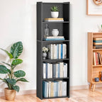5 Tier Open Bookshelf, 52 Inch Bookcase Storage Rack - Image 2
