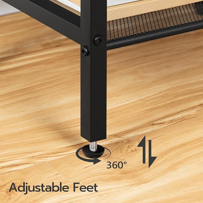 HOOBRO Tall Side Table, Industrial End Telephone Table - Image 7
