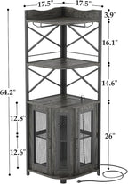 Aheaplus Corner Bar Cabinet - Image 3