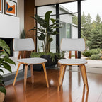 Armen Living Jaguar Mid Century Modern Dining Accent Chair - Image 2
