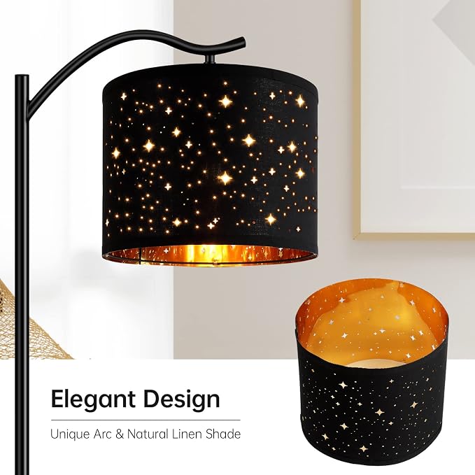 BoostArea Floor Lamp for Living Room, LED Arched Tall Modern Standing Lamp - Image 4