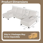 Shintenchi U-Shaped Sectional Couches - Image 2
