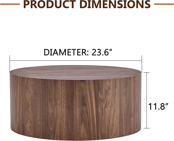 23.6'' Modern Round Coffee Table - Image 2