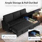 JAMFLY Pull Out Sleeper Sofa Bed - Image 6