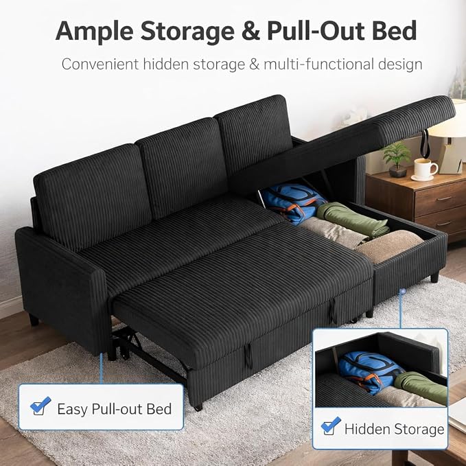JAMFLY Pull Out Sleeper Sofa Bed - Image 6