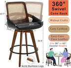 Set of 2 Counter Height Bar Stools - Image 2