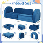 Kids Modular Play Sofa Convertible Foam Play Mat, Transformable Into a Game - Image 2