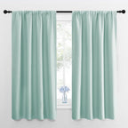 NICETOWN Bedroom Curtains Blackout Draperies, Aqua Blue, 1 Pair, 34-inch W x by NICETOWN
