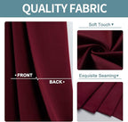 ChrisDowa Blackout Curtains for Bedroom and Living Room 72 Inches Long | 2 - Image 3
