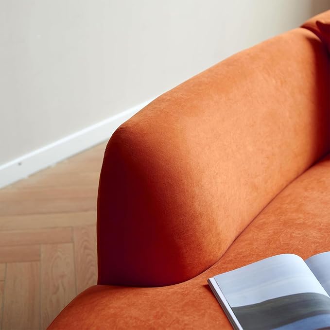 Container Furniture Direct 132" Curved Sofa - Image 7