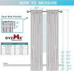 Sheer White Curtains 108" Inch Length 2 Panels Set, Light Filtering Soft Rod - Image 9