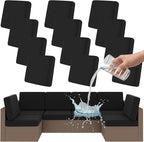Smiry Waterproof Patio Cushion Covers, Stretch Outdoor Furniture Covers | Couch by Smiry