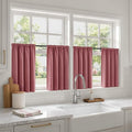 MIULEE Set of 4 Dusty Rose 45 Inch Short Blackout Kitchen Window Curtains | by MIULEE