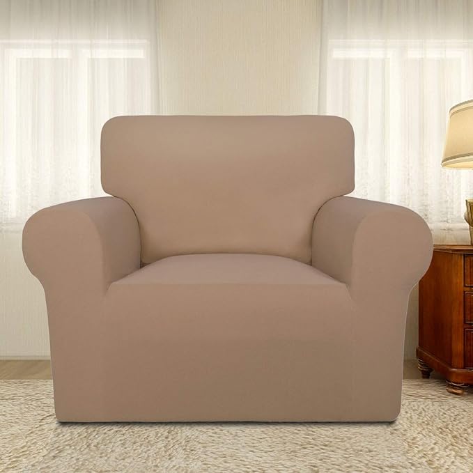 PureFit Super Stretch Chair Covers Fleece Couch Covers - Image 2