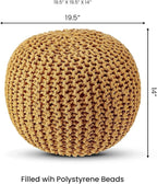 REDEARTH · Round Pouf Ottoman - Image 3
