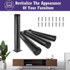 14 Inch Metal Furniture Legs Stainless Steel Adjustable Legs Black Metal Legs - Image 2
