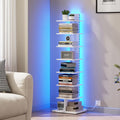 TUTOTAK Narrow Bookshelf, 8-Tier Bookcase by ChoosetutotakFurnitureBuildYourCozyHome