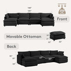 ROWHY 148'' Sectional Cloud Couch - Image 2