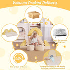 LOAOL Kids Couch 10PCS, Modular Kids Play Couch, Imaginative Convertible Play - Image 7