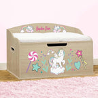 DIBSIES Personalized Creative Wonders Toy Box, Unicorns & Rainbows, 30 x 19.25 by DIBSIES