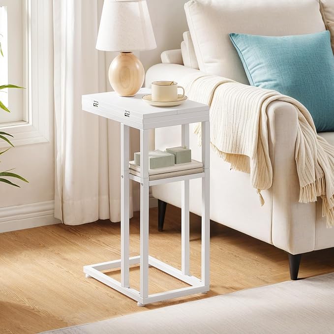 HOOBRO Foldable End Table, C Shaped Side Table - Image 5