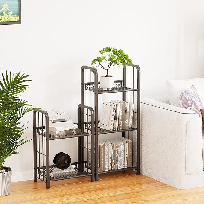 Bookshelf Storage Shelf Bookcase Freestanding Storage Stand - Image 9