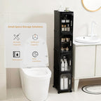 2-Tier Narrow Storage Cabinet, Slim Bathroom Storage Cabinet - Image 3