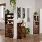 FiveWillowise Rustic Brown Farmhouse Storage Cabinet - Image 2