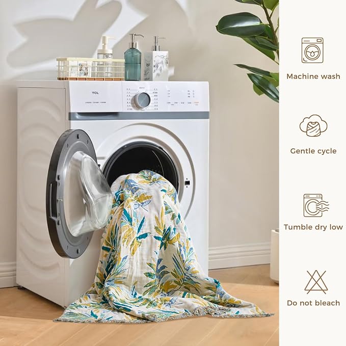 LUTBM Boho Throw Blanket for Couch Sofa Chair Cotton Summer Blankets for - Image 8