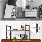 Shintenchi 5 Tiers Bookshelf, Classically Tall Bookcase Shelf, Industrial Book - Image 8