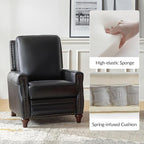 HULALA HOME Genuine Leather Manual Recliner Chair - Image 5