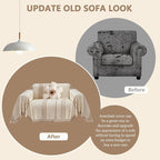 DREAMINGO Chenille Armchair Cover Jacquard Sofa Covers Washable Furniture - Image 2