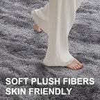 Area Rugs for Living Room, Tie-Dyed 5x7 Feet Soft Fluffy Shagg Plush Rug High - Image 4