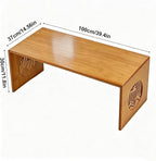 Folding Coffee Table, Foldable Japanese Floor Table No Assembly, Low Coffee - Image 2