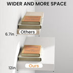 32Inch White Floating Shelves for Wall, 12 Inch Deep Shelves for Bedroom - Image 5