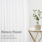 Topfinel 96 Inches Long Pinch Pleated Semi Sheer Curtains - Image 5