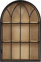Kate and Laurel Megara Decorative Wooden Hanging Arched Wall Cabinet - Image 8