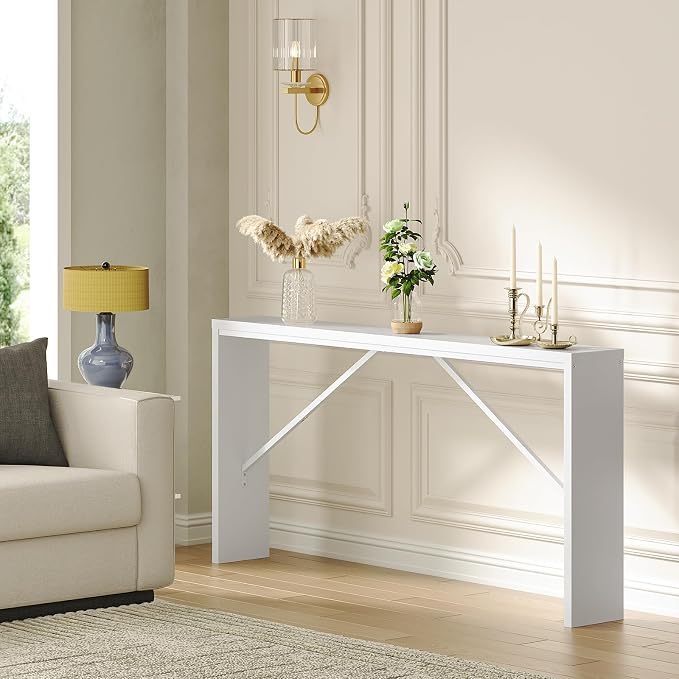 MAHANCRIS Console Table, 62.2" Long Sofa Table Behind Couch, Narrow Entryway - Image 5