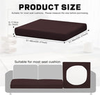 8Pcs Outdoor Cushion Covers, Elastic Patio Cushion Covers | Washable, - Image 2