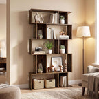 Giantex 5-Tier Bookshelf, 10-Cube Geometric Book Case - Image 9