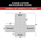 Easy-Going Reversible Couch Cover, Small Chair, Light Gray/Light Gray | Machine - Image 6
