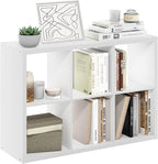 Furinno Cubicle Book Shelf, 6-Cube Bookshelf, Extra Thick Frame Horizontally & by Furinno-FitsYourSpaceFitsYourBudget