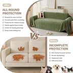 Couch Cover for Dogs, Boho Sofa Covers for 2 Cushion Couch, Chenille Sofa - Image 3